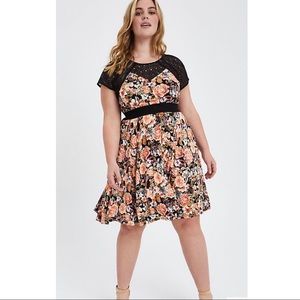 Floral skater dress